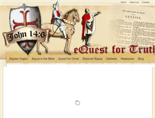 Tablet Screenshot of equest4truth.com